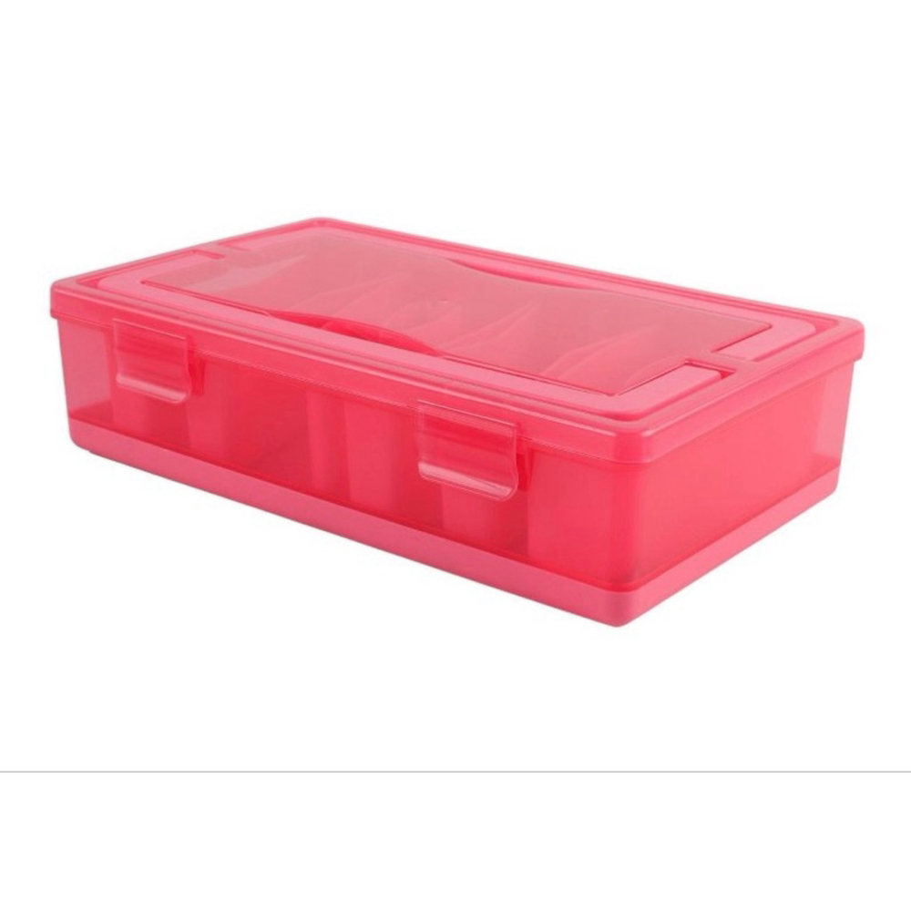 NEW CWC Cook With Color Pink Clear Food Storage Snack Box One Size - Picture 5 of 9